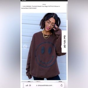 Womens crewneck - from Dressed in LaLa. Size L/XL
